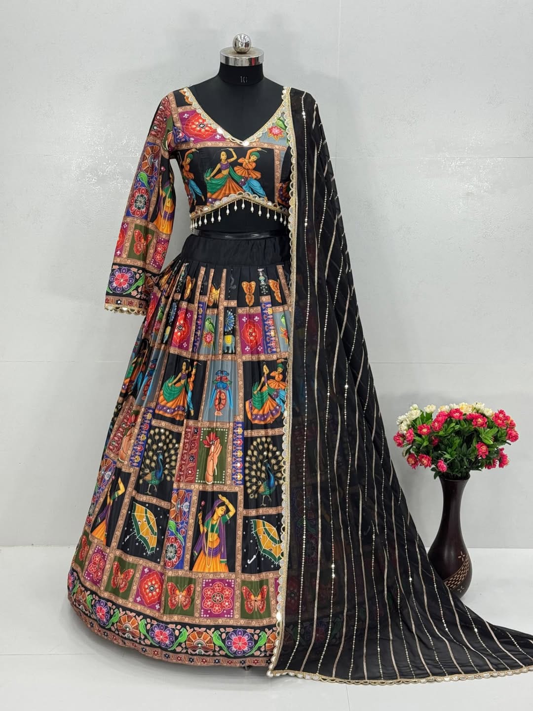 Traditional Handcrafted Navratri Lehenga Choli with Dupatta