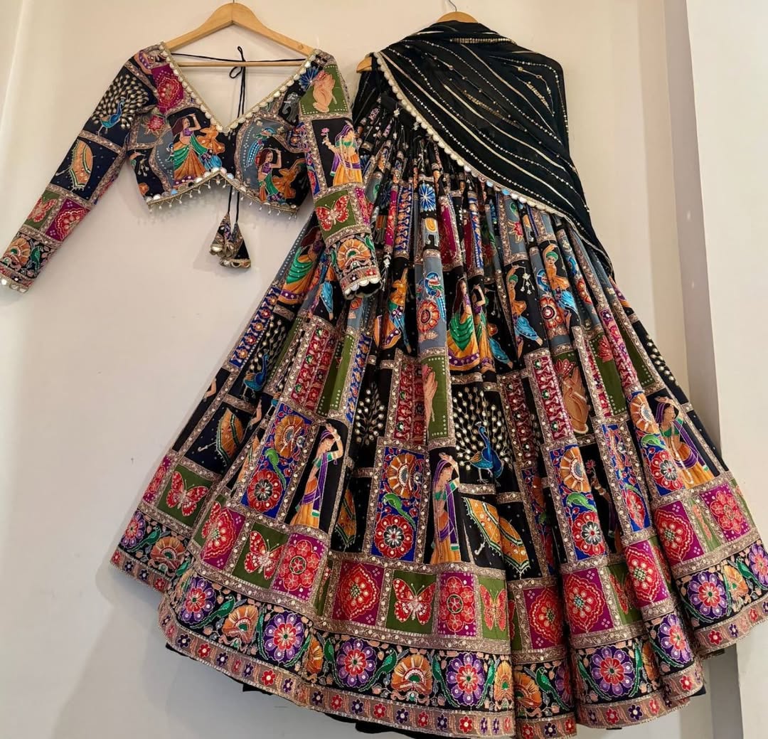 Traditional Handcrafted Navratri Lehenga Choli with Dupatta