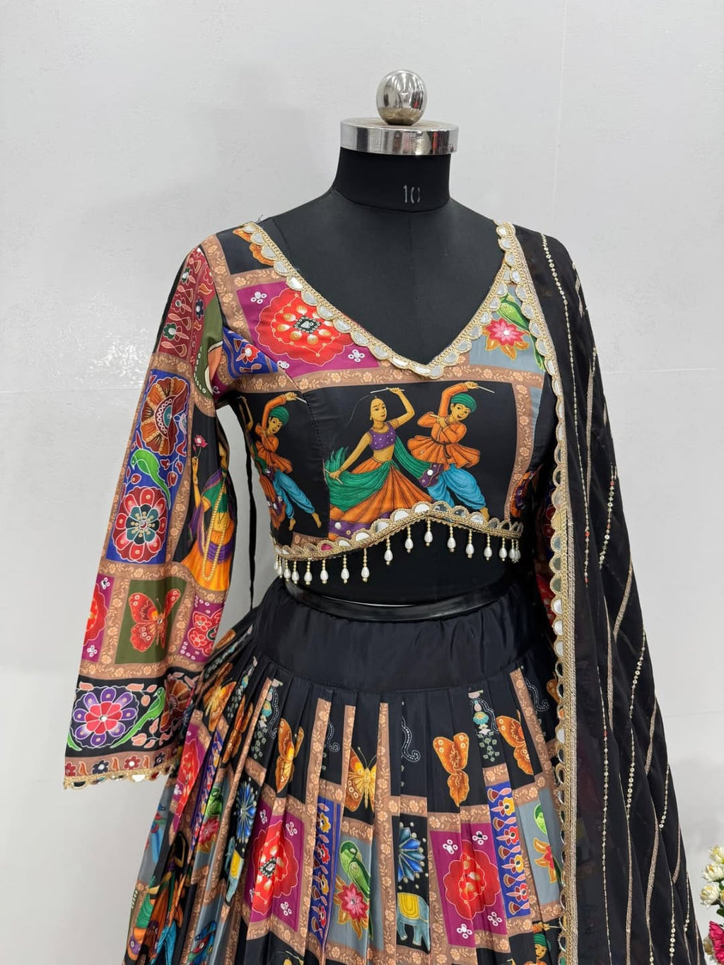 Traditional Handcrafted Navratri Lehenga Choli with Dupatta