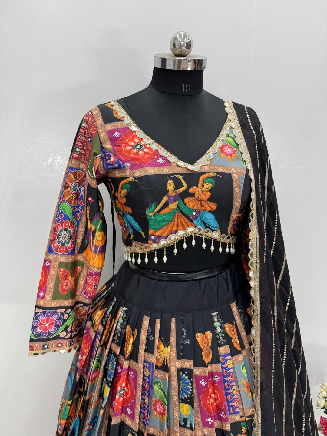 Traditional Handcrafted Navratri Lehenga Choli with Dupatta