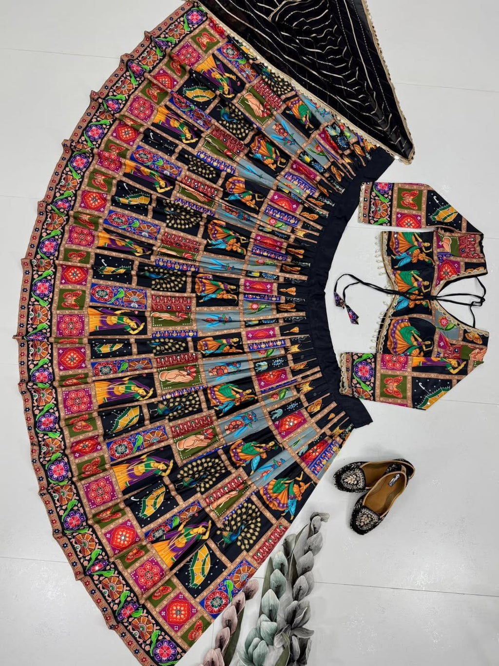 Traditional Handcrafted Navratri Lehenga Choli with Dupatta
