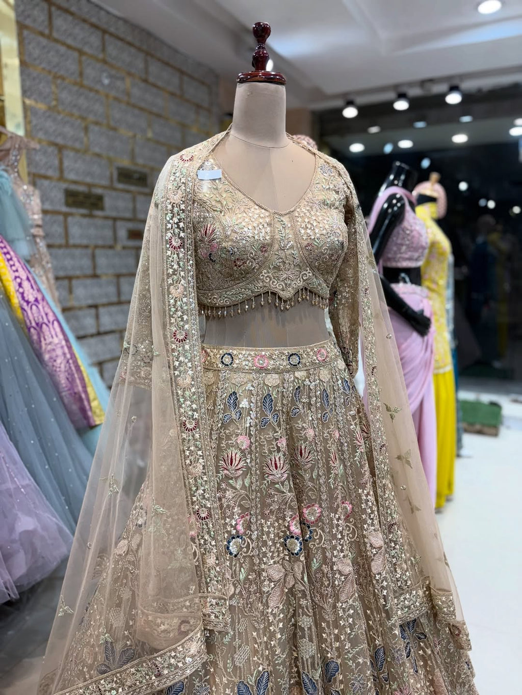 Elegant Designer Embroidered Lehenga Set