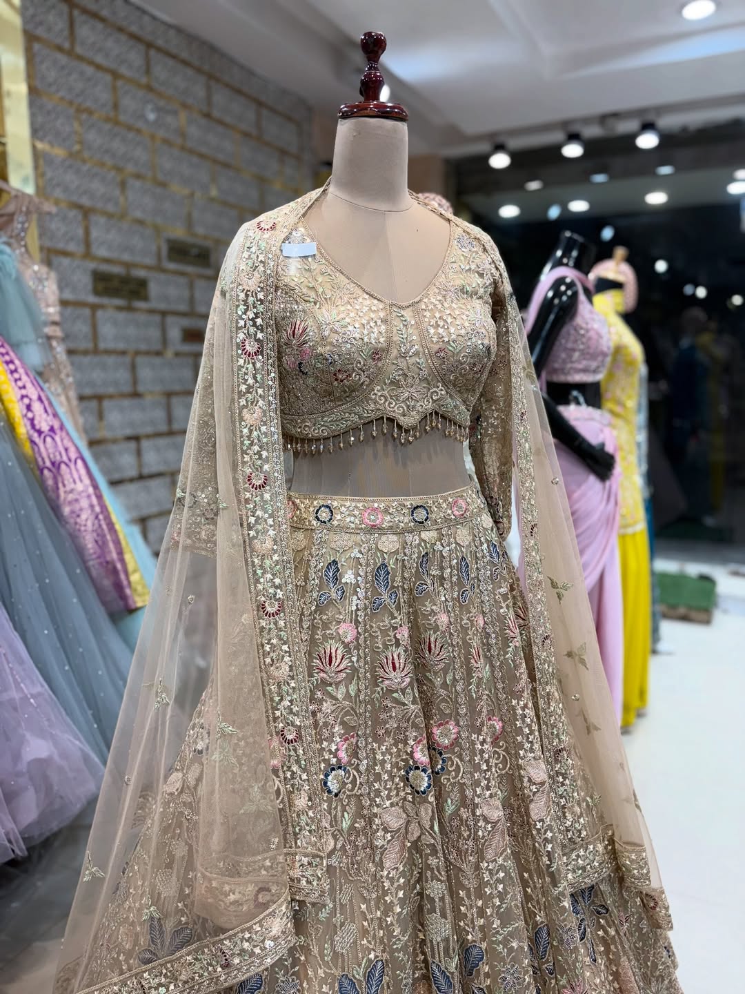 Elegant Designer Embroidered Lehenga Set