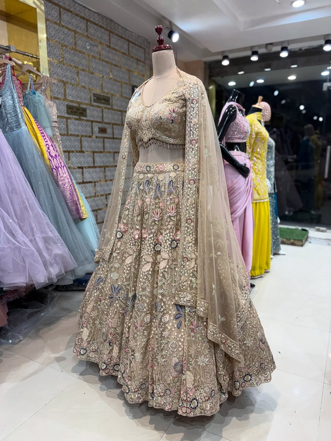 Elegant Designer Embroidered Lehenga Set
