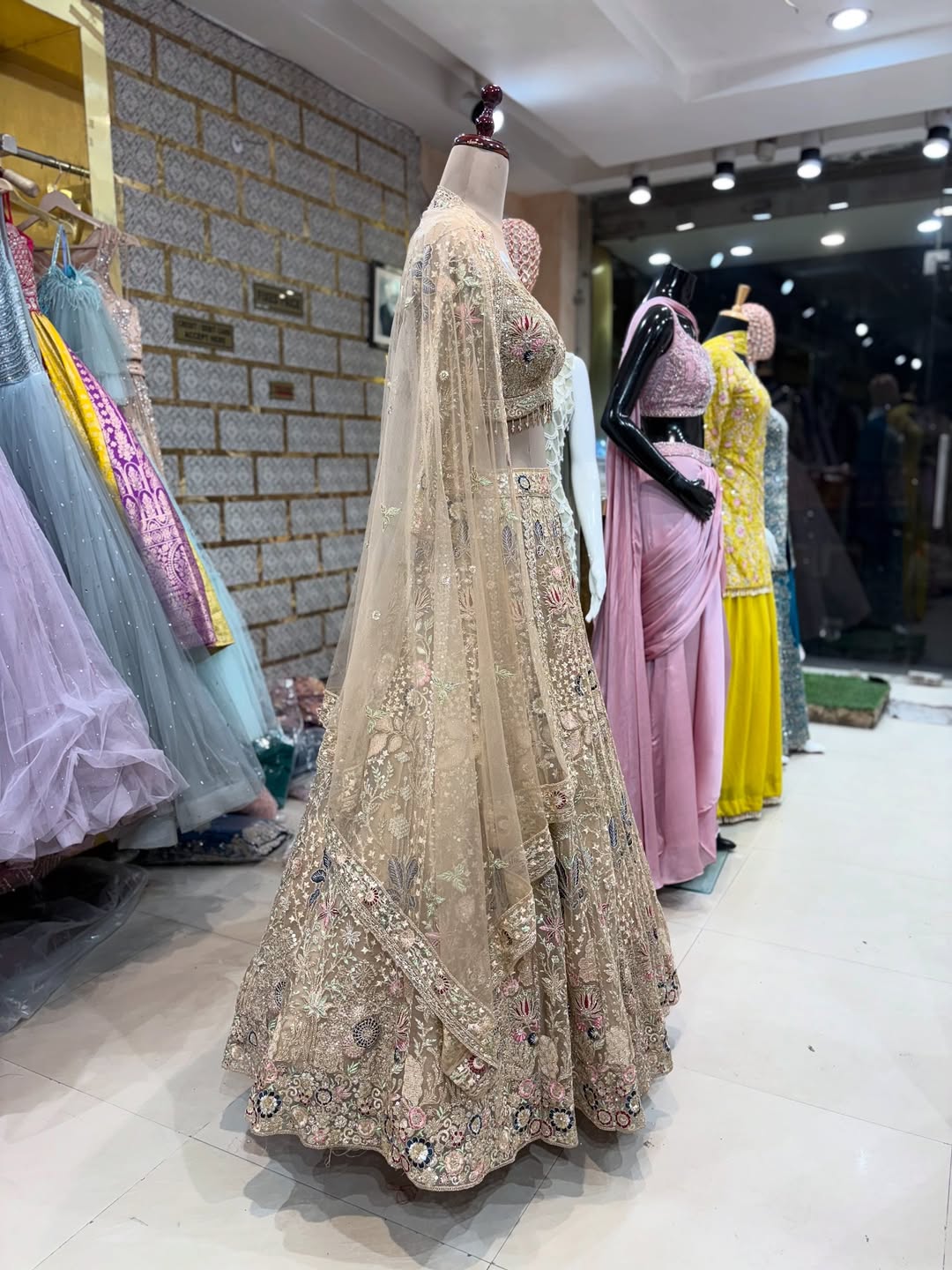 Elegant Designer Embroidered Lehenga Set