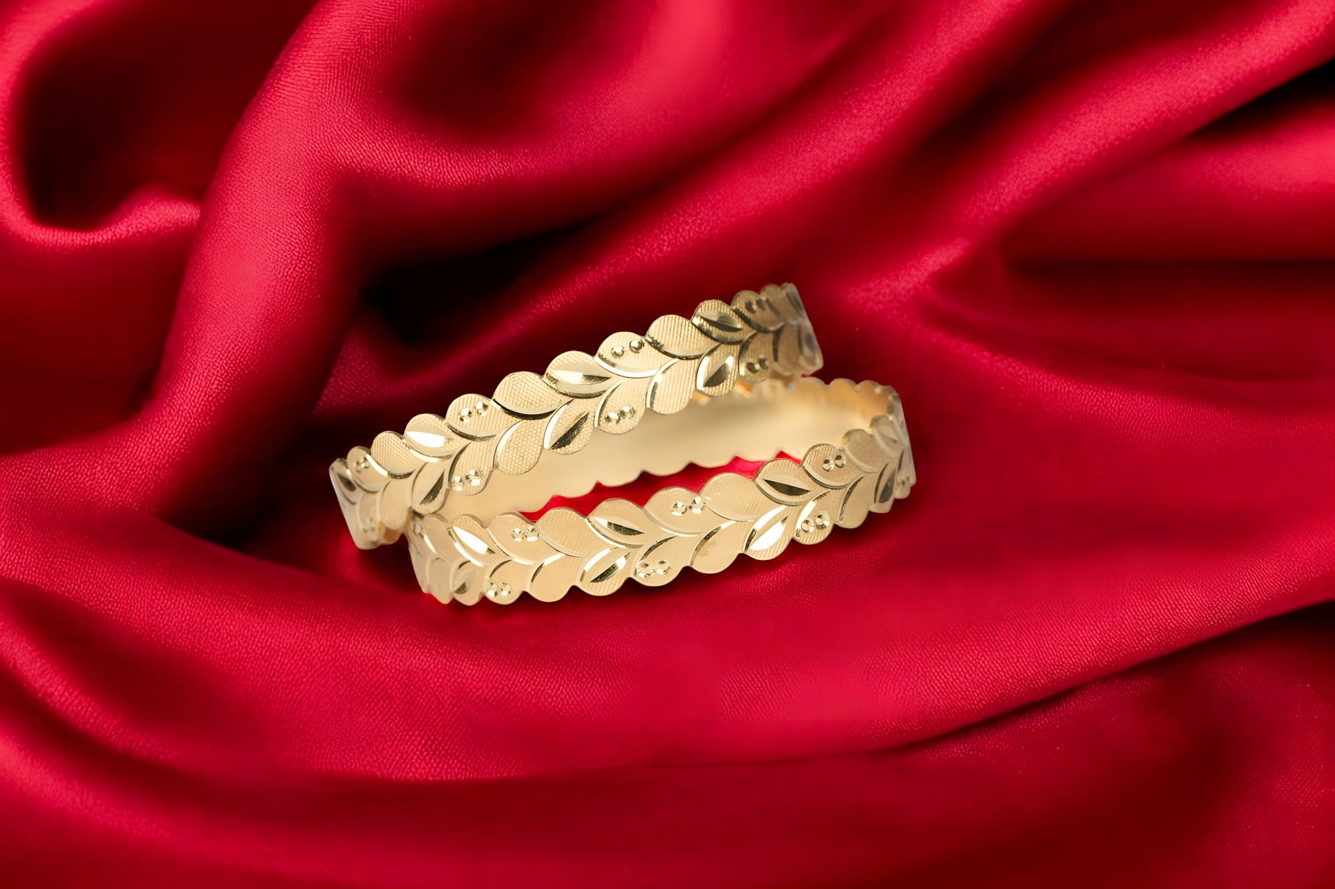 Premium 2K Gold Plated Designer Bangles  – Timeless Charm for Every Occasion